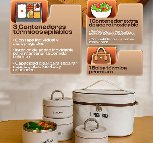 LONCHERA TERMICA 4 NIVELES