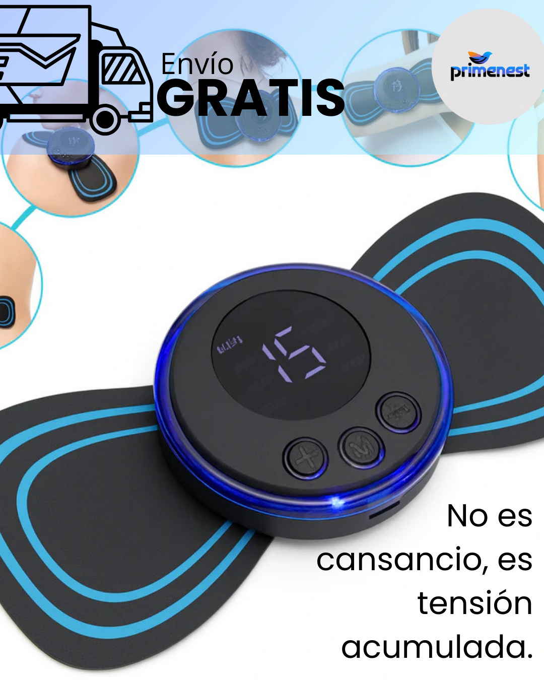 MASAJEADOR CERVICAL ELECTRICO RECARGABLE - ALIVIO INMEDIATO DEL DOLOR